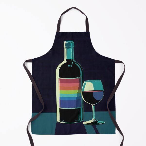 Item preview, Wine bottle with colorful label designed and sold by Ledsor.
