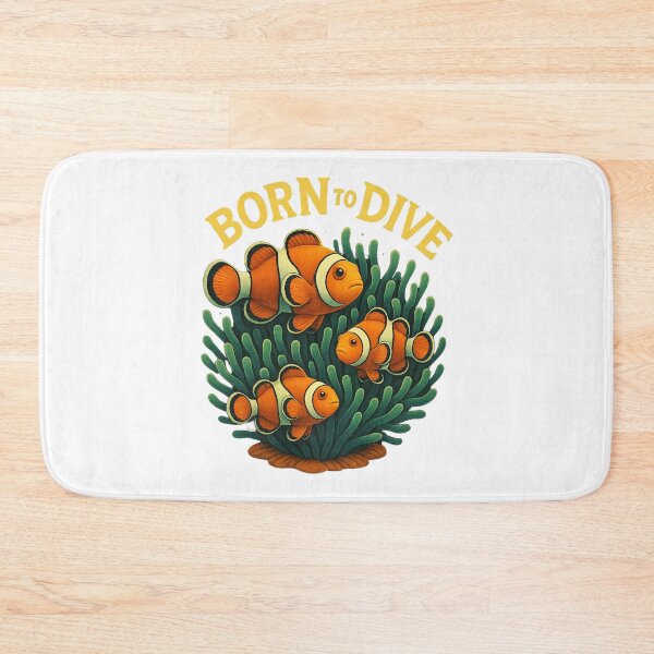 Item preview, Born to Dive – clownfish in the reef designed and sold by TravelLensPro.