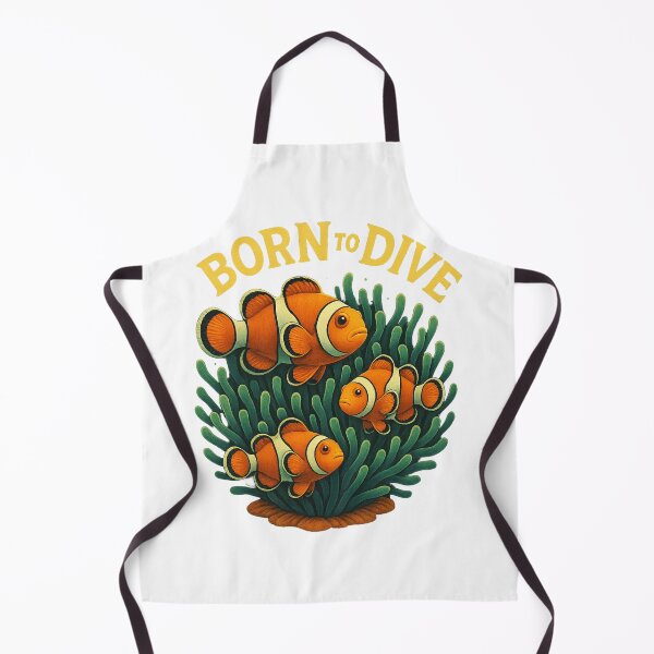 Item preview, Born to Dive – clownfish in the reef designed and sold by TravelLensPro.