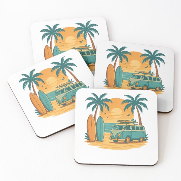 Item preview, Vintage Surf Van Sunset Beach Vibes designed and sold by TravelLensPro.