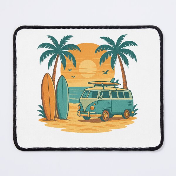 Item preview, Vintage Surf Van Sunset Beach Vibes designed and sold by TravelLensPro.
