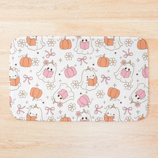 Item preview, Cute Ghosts Reading – Pastel Halloween Pattern designed and sold by smeraldosecrets.