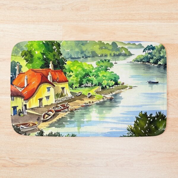Item preview, Gullet, Salcombe Estuary（watercolour + AI） designed and sold by artsmeow.