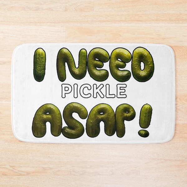 Item preview, I Need Pickle ASAP! Funny Food Pun Design – Cute Pickle Humor designed and sold by beerkee.