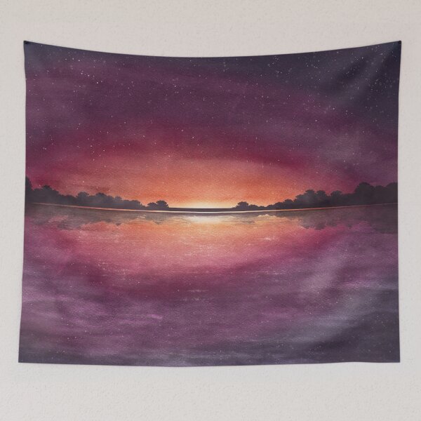 Item preview, Bejeweled Sky - Landscape Painting designed and sold by WanderfulWonder.