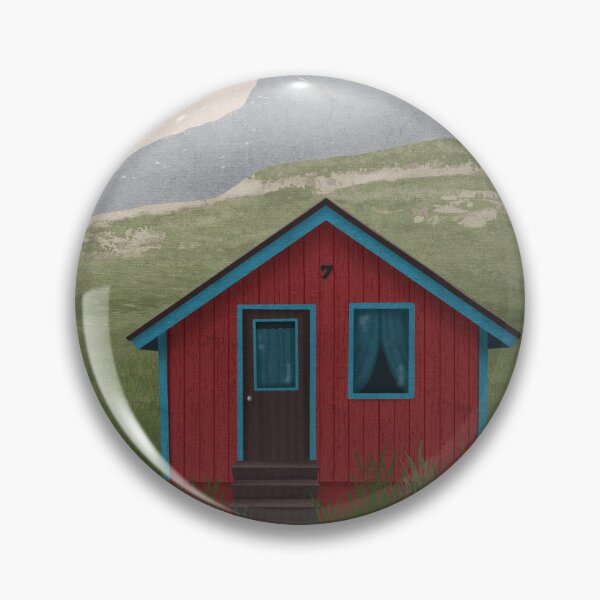 Item preview, Red Cabin in the Mountains designed and sold by WanderfulWonder.