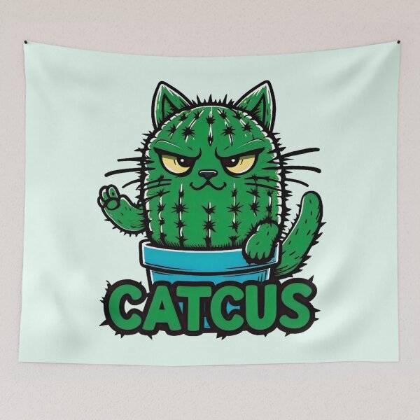 Item preview, Cactus cat catcus designed and sold by SidTastic .