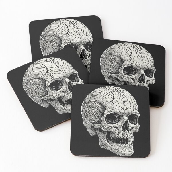 Item preview, Detailed patterned Skull designed and sold by ASC3ND.