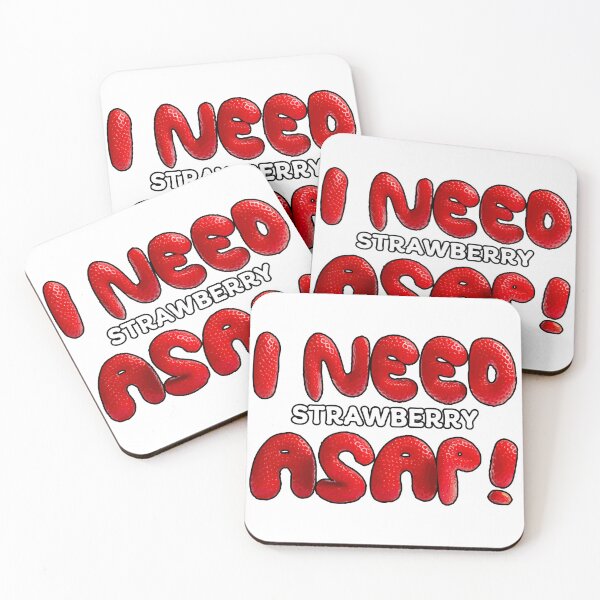 Item preview, I Need Strawberry ASAP! Funny Fruit Pun Design – Cute Strawberry Humor designed and sold by beerkee.