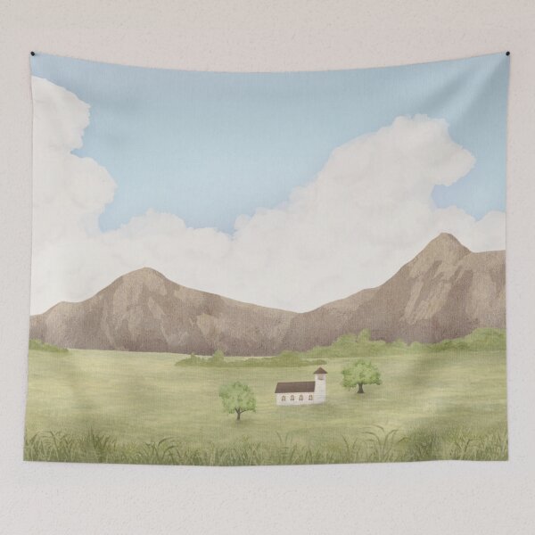 Item preview, Let's Get Hitched! - Church Landscape Painting designed and sold by WanderfulWonder.
