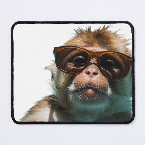 Item preview, Monkey with brown sunglasses designed and sold by Visethic.