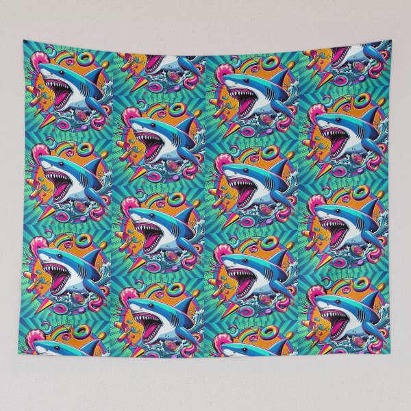 Item preview, Colorful shark  designed and sold by Dogandesighn.