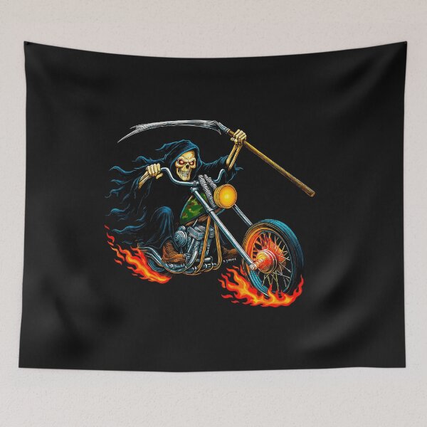Item preview, Grim Reaper Biker designed and sold by GhostRiderMerch.