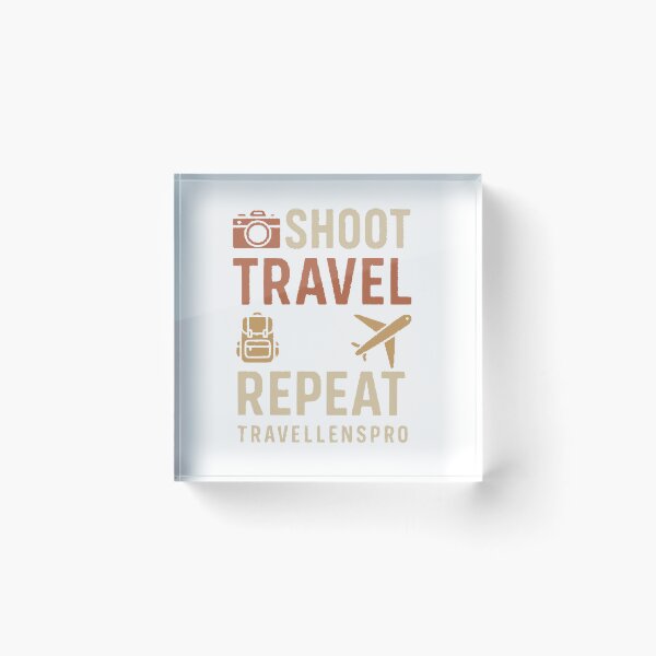 Artikelvorschau, Shoot. Travel. Repeat. – Für Fotografen & Abenteurer | TravelLensPro entworfen und verkauft von TravelLensPro.