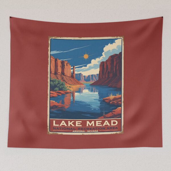 Item preview, Vintage Lake Mead National Recreation Area Design designed and sold by GoodOldVintage.