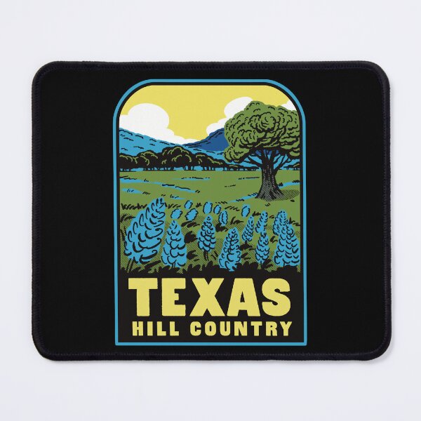 Item preview, Texas Hill Country Bluebonnets Retro Travel designed and sold by HalpinDesign.