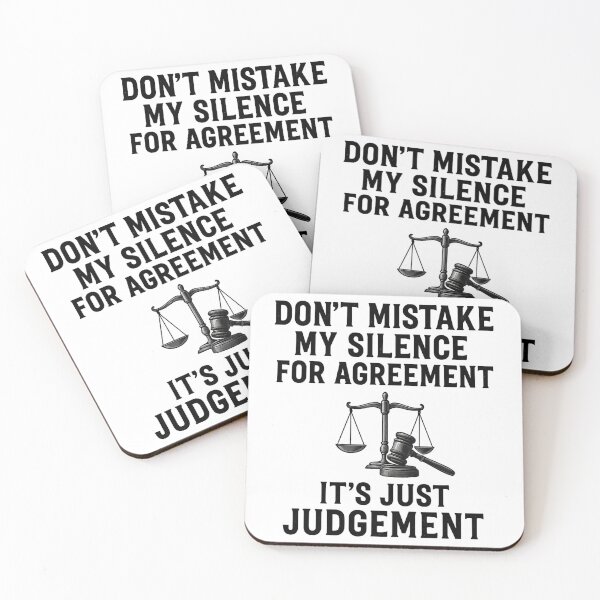 Item preview, Don’t Mistake My Silence—It’s Just Judgement designed and sold by IdiotsOutdoors.