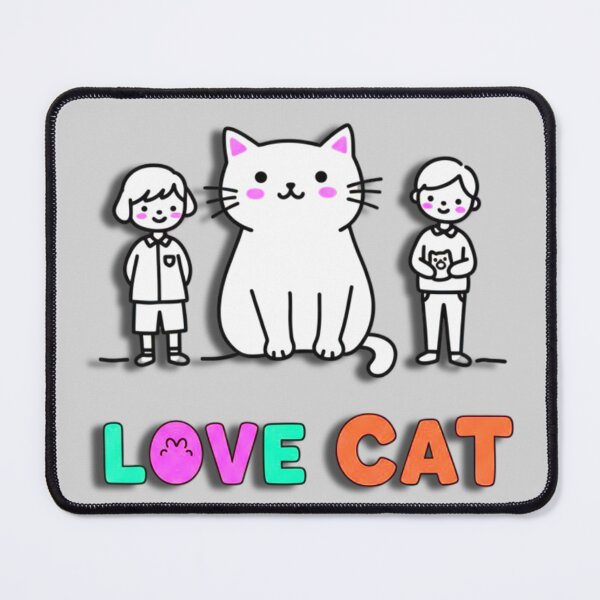 Item preview, Charming Love Cat Kids Artwork designed and sold by ExploreAura Studio.