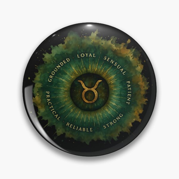 Item preview, Eye of Taurus - Mystical Astrology Design in Green and Gold designed and sold by Creolly.