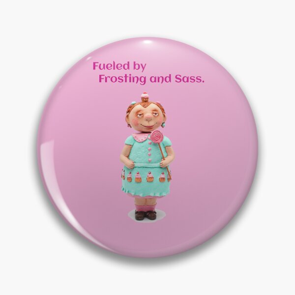 Item preview, Fueled by Frosting and Sass – Sweet and Sassy Doll Design designed and sold by NatalieVerveArt.
