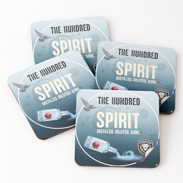 Item preview, London Spirit – “Distilled. Diluted. Gone.” Satirical Cricket Badge designed and sold by WhisperFrame.