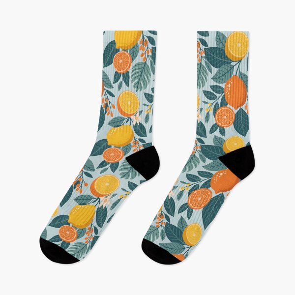 Item preview, Tropical Citrus Grove – Orange & Lemon Pattern designed and sold by Velvetwhim.