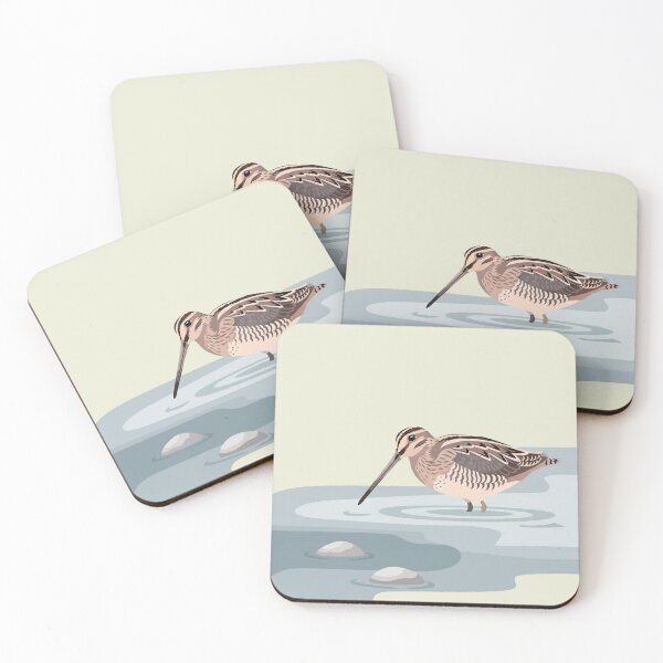 Item preview, The Common Snipe - Minimalist Wader Art designed and sold by TheArtEngineer.
