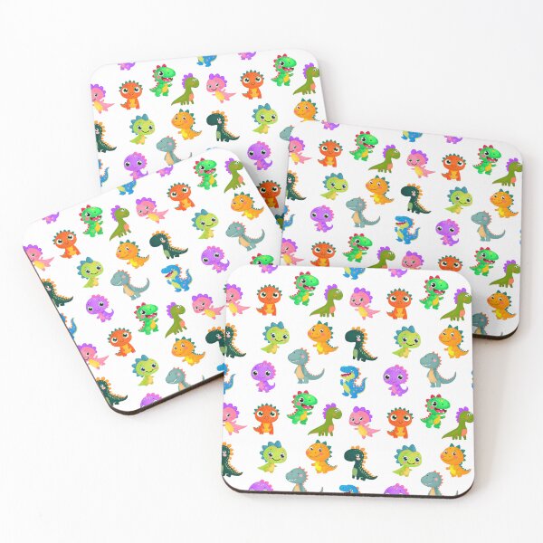 Item preview, Funny Cute Dinosaurs Seamless Pattern designed and sold by viktoriaart0303.