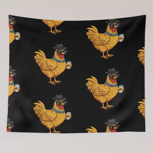 Item preview, Funny hippie chicken Coffee designed and sold by TeeARTHY.
