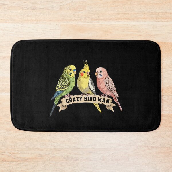Item preview, Crazy Bird Man Parakeets  designed and sold by TeeARTHY.