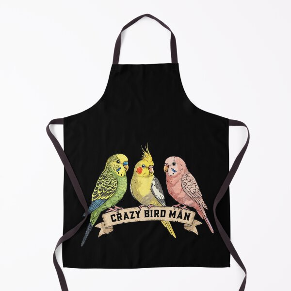 Item preview, Crazy Bird Man Parakeets  designed and sold by TeeARTHY.