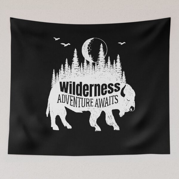 Item preview, Buffalo Wilderness Adventure Awaits Distressed designed and sold by LarkDesigns.