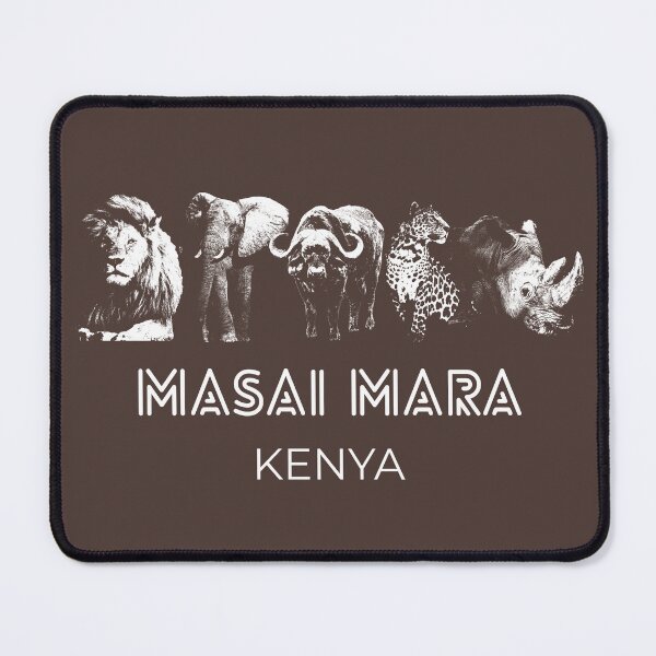 Item preview, Masai Mara Kenya Big Five Safari Wildlife Silhouette designed and sold by ForgotSouvenir.