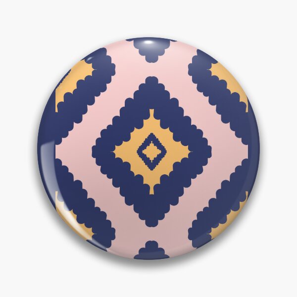 Item preview, Simply Ikat Art Pink Yellow Blue Beautiful Handcraft Motif  designed and sold by Chercheryellow.