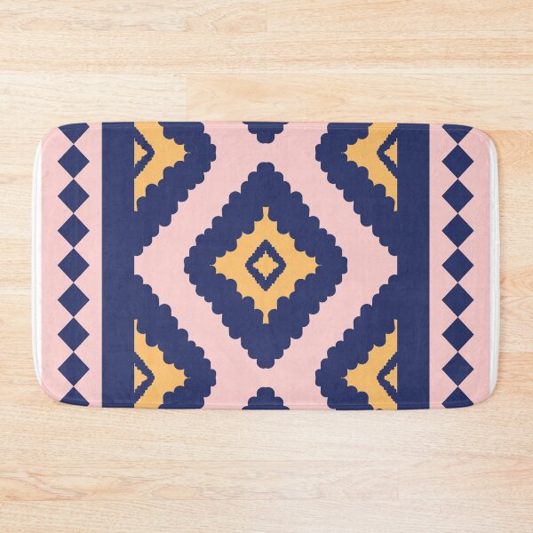 Item preview, Simply Ikat Art Pink Yellow Blue Beautiful Handcraft Motif  designed and sold by Chercheryellow.