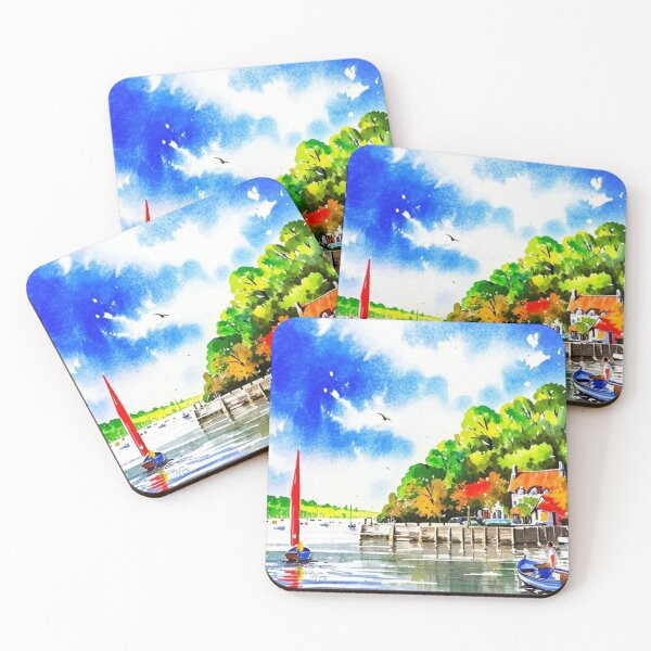 Item preview, Greenway quay（watercolour + AI） designed and sold by artsmeow.
