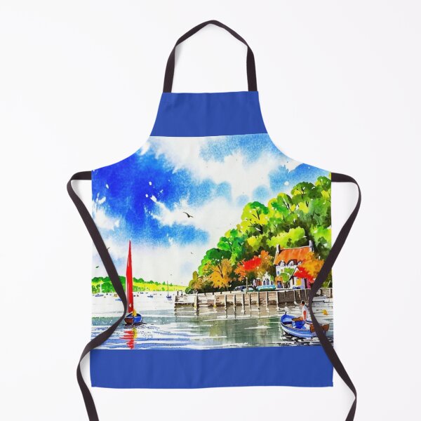 Item preview, Greenway quay(watercolour + AI) designed and sold by artsmeow.