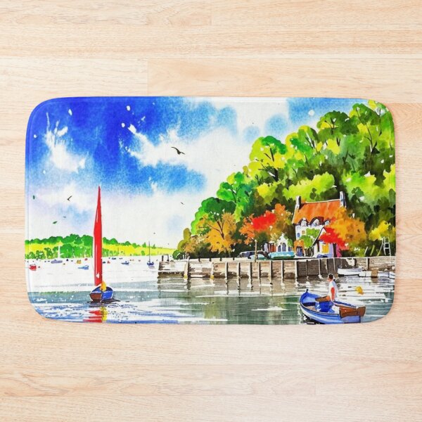 Item preview, Greenway quay（watercolour + AI） designed and sold by artsmeow.