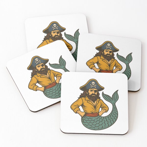Item preview, Pirate Mermaid Logo Design | Unique Nautical Fantasy Artwork designed and sold by ldjcustomdesign.