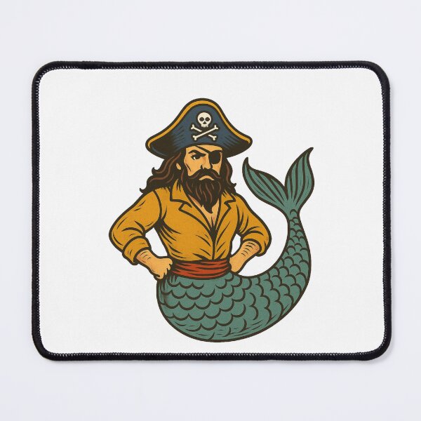Item preview, Pirate Mermaid Logo Design | Unique Nautical Fantasy Artwork designed and sold by ldjcustomdesign.