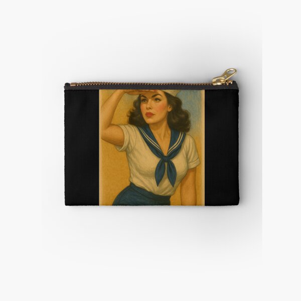 Item preview, Retro Sailor Pin-Up – Ahoy sailor designed and sold by Fies-und-Fein.