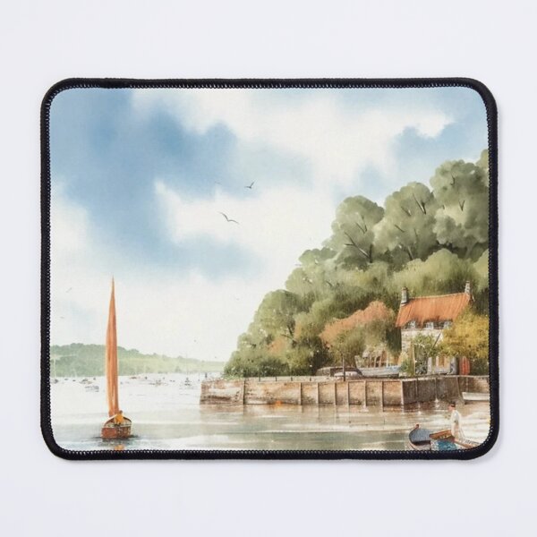 Item preview, greenway Quay 2（watercolour + AI） designed and sold by artsmeow.