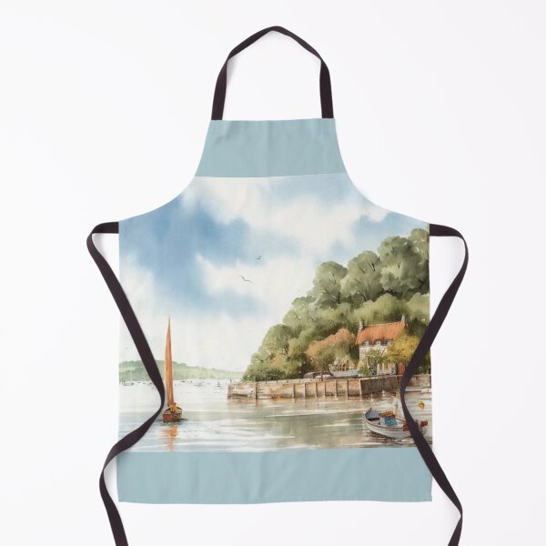 Item preview, greenway Quay 2(watercolour + AI) designed and sold by artsmeow.