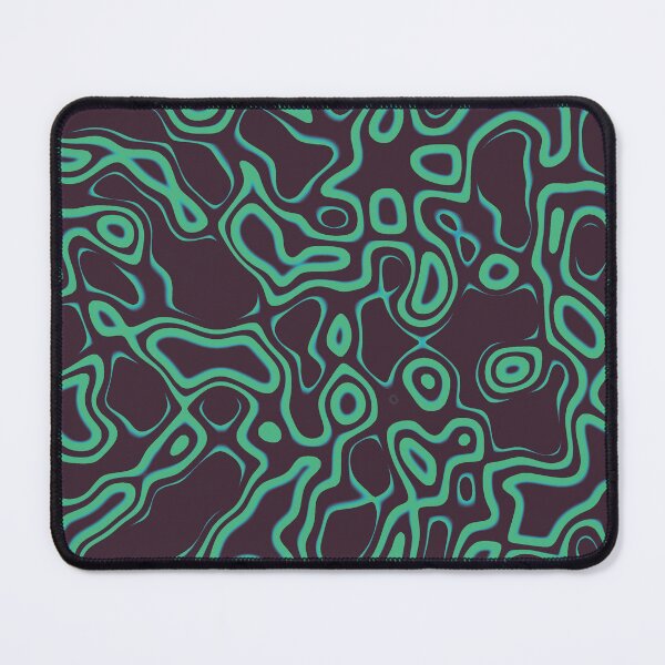Item preview, Abstract Swirly Pattern - Teal & Black designed and sold by rosart-.