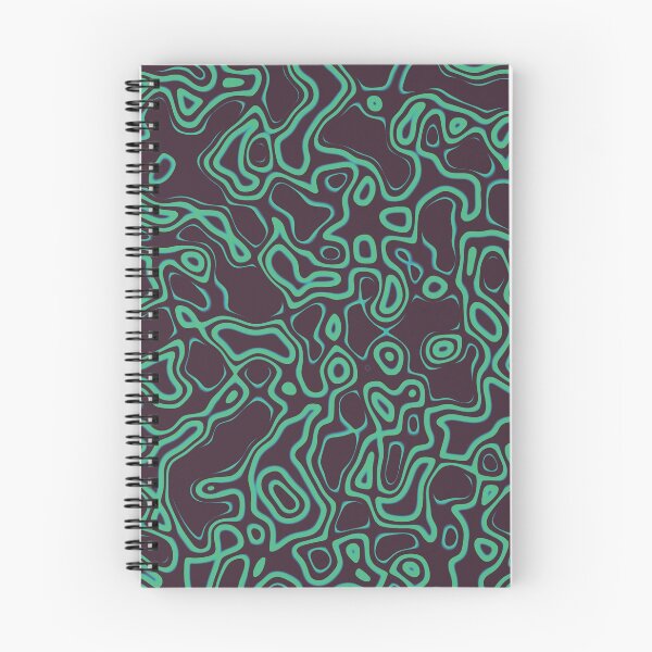 Item preview, Abstract Swirly Pattern - Teal & Black designed and sold by rosart-.