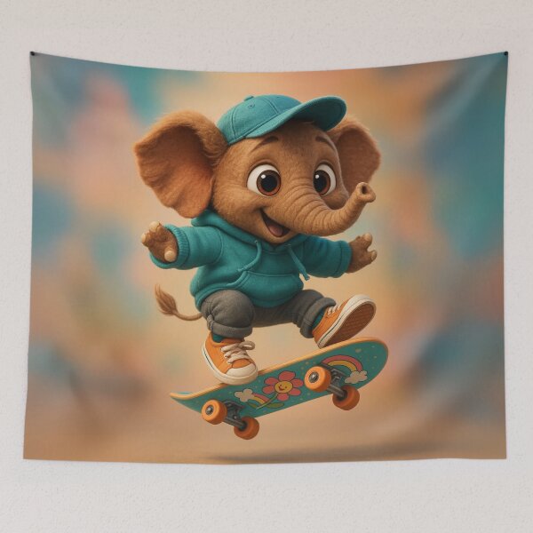 Item preview, Skater African Forest Elephant designed and sold by Sillytoe.