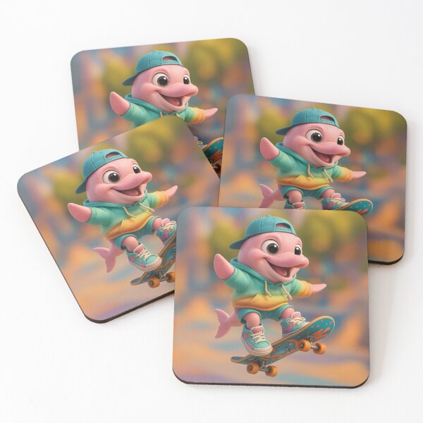 Item preview, Skater Amazon River Dolphin designed and sold by Sillytoe.