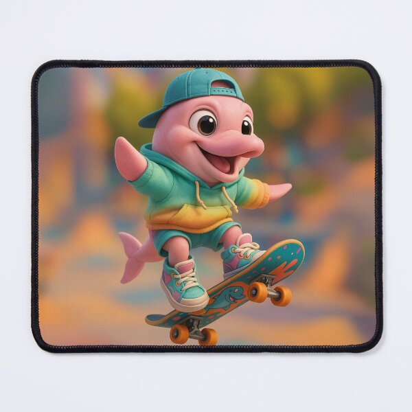 Item preview, Skater Amazon River Dolphin designed and sold by Sillytoe.