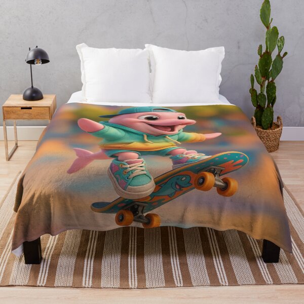 Item preview, Skater Amazon River Dolphin designed and sold by Sillytoe.