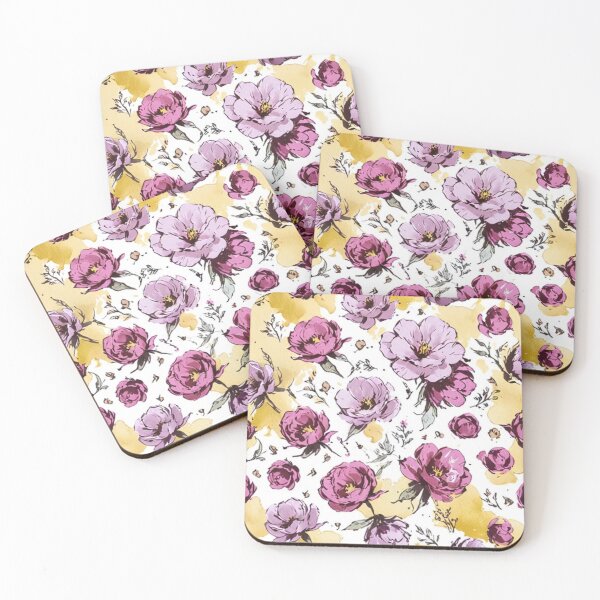 Item preview, beautiful flowers in lilac and purple designed and sold by Nice-patterns.